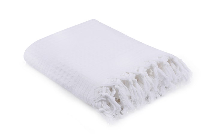 L'essentiel linge de maison Sábana doble de piqué blanca